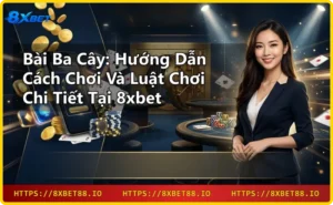 Bài ba cây - Ba lá bài trên bàn casino
