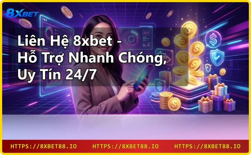 Các kênh liên hệ 8xbet chính thức: chat trực tuyến, email, hotline