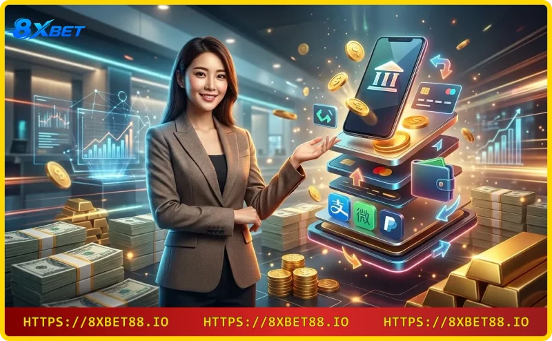 Các phương thức nạp tiền 8xbet: ngân hàng ví điện tử thẻ cào