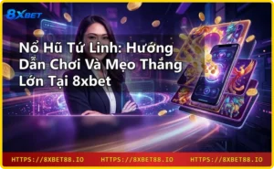 Giao diện game nổ hũ tứ linh với bốn linh vật Long Lân Quy Phụng