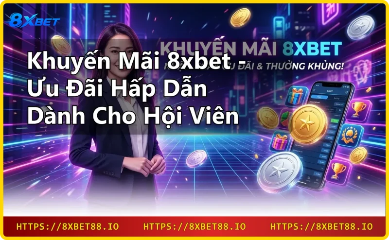 Lợi ích khuyến mãi 8xbet - Thưởng chào mừng, hoàn trả, vòng quay miễn phí