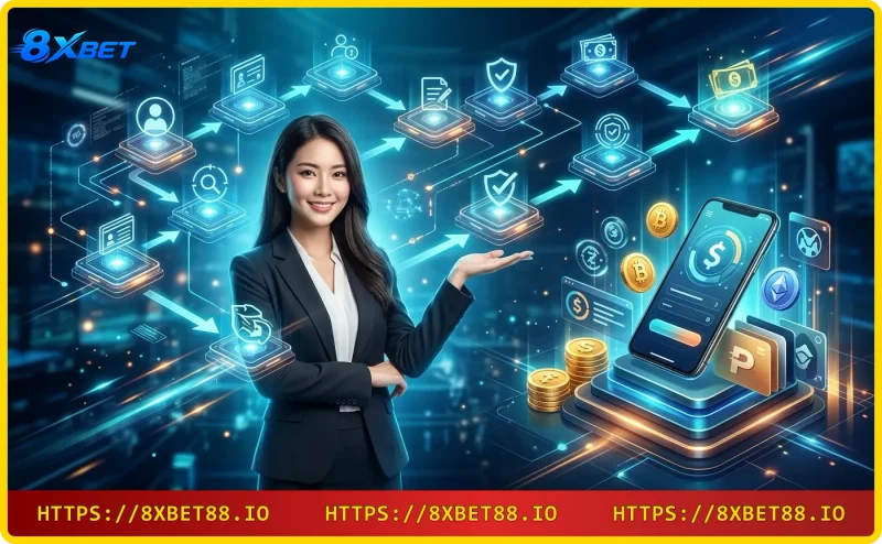 Quy trình rút tiền 8xbet chi tiết từng bước